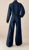 Cep Kapak Detaylı Rinse Denim Ceket