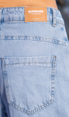 Yüksek Bel Cep Detaylı Blue E. Wide Leg Jean Pantolon