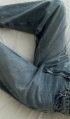 Extra Wide Leg Blue Jean Pantolon