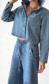 Kadın Light Blue Denim Gömlek
