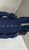 Kadın Cep Detaylı Kollar 3 Düğme Detaylı Rinse Denim Gömlek