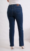 Yüksek Bel Boru Paça Battal Kesim Blue Jean Pantolon