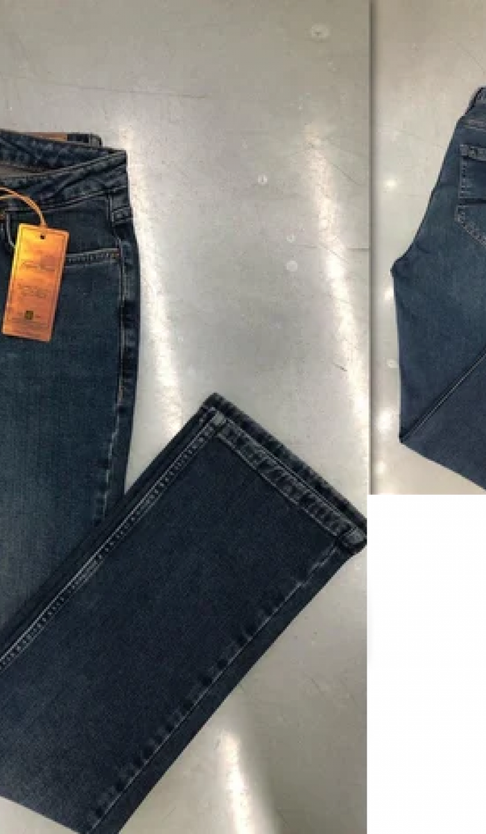 Kadın Yüksek Bel Boru Paça Dark Blue Jean Pantolon