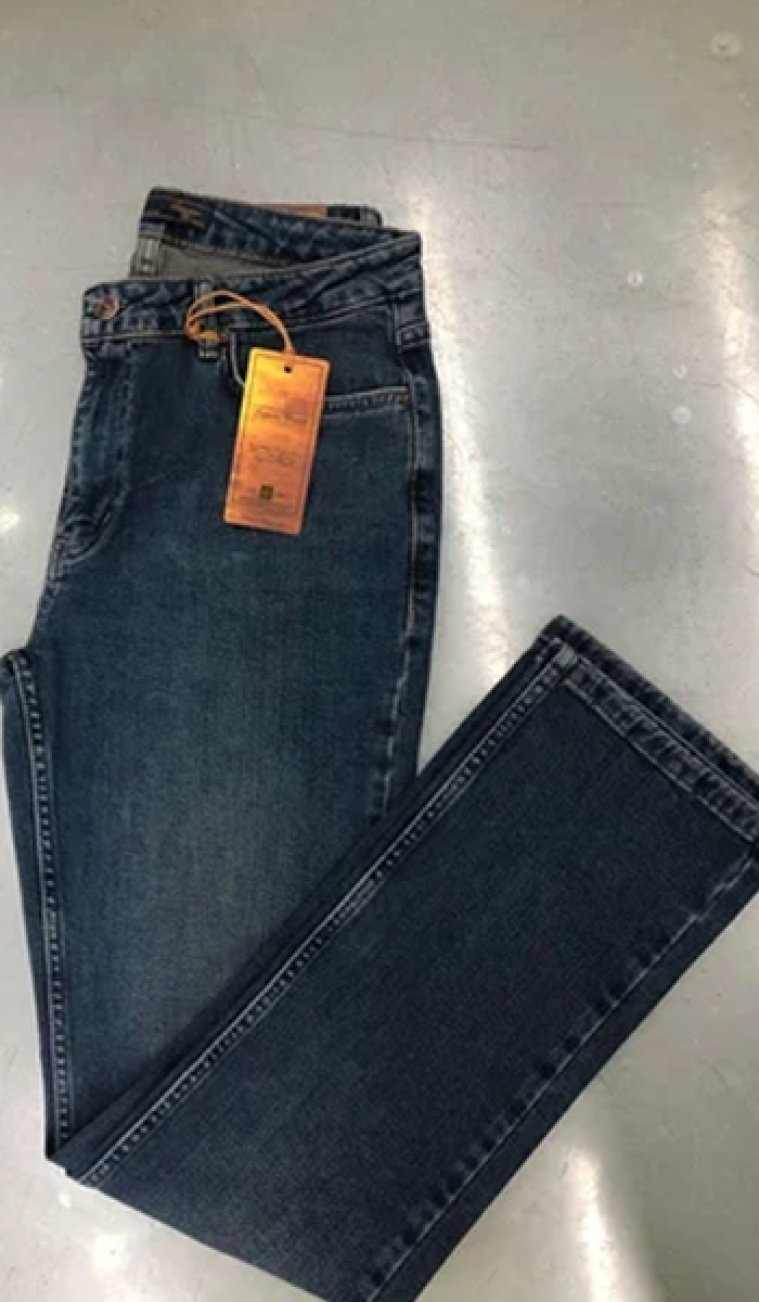 Kadın Yüksek Bel Boru Paça Dark Blue Jean Pantolon