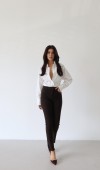 Mia Dark Brown Jean Pantolon