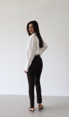 Mia Dark Brown Jean Pantolon