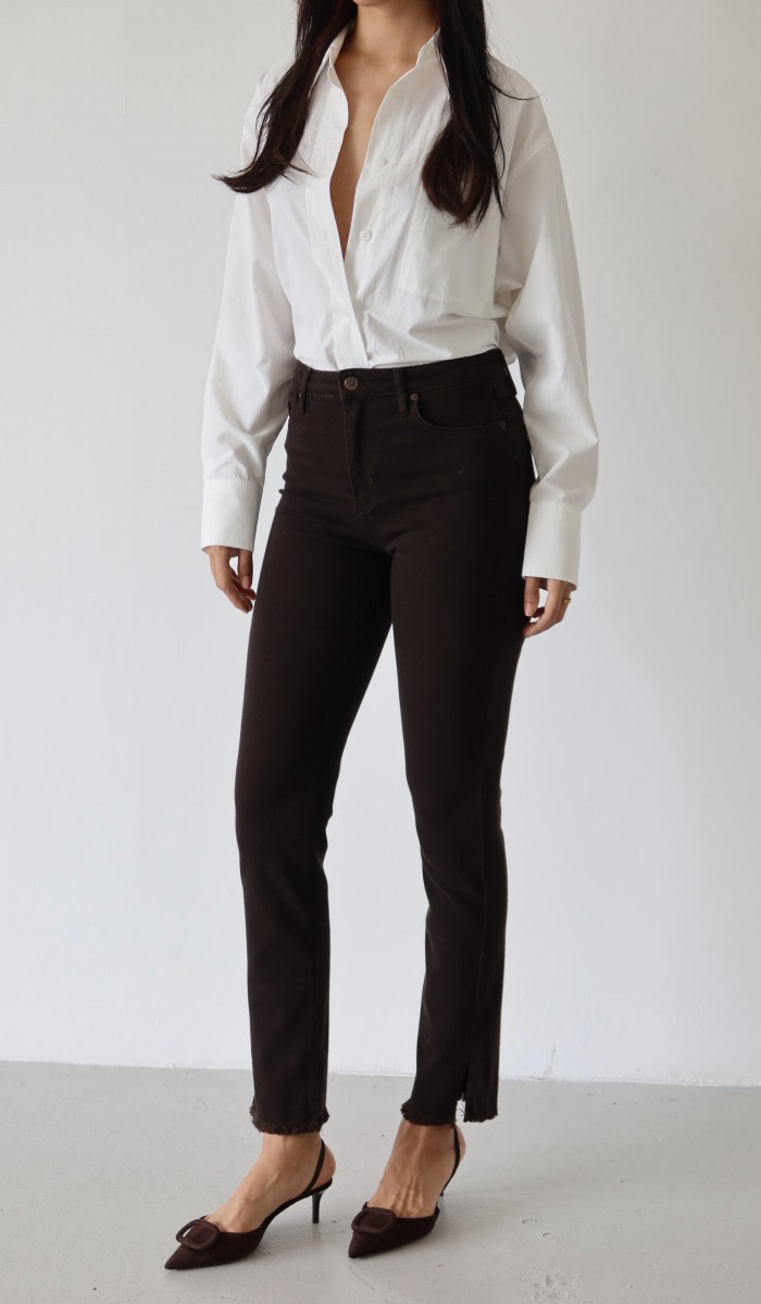 Mia Dark Brown Jean Pantolon Mia Dark Brown Jean Pantolon