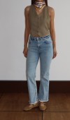 Yüksek Bel Paça Püskül Detaylı Ek Beden Light Blue Jean Pantolon Yüksek Bel Paça Püskül Detaylı Ek Beden Light Blue Jean Pantolon