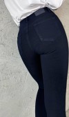 Kadın Dar Paça Yüksek Bel Navy Blue Jean Pantolon
