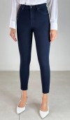 Kadın Dar Paça Yüksek Bel Navy Blue Jean Pantolon