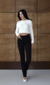 Yüksek Bel Klasik Kesim Black Jean Pantolon