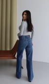 Yüksek Bel Blue Nita Jean Pantolon