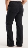 Yüksek Bel Geniş Kesim Füme Jean Pantolon Yüksek Bel Geniş Kesim Füme Jean Pantolon