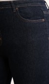 Yüksek Bel Battal Kesim İspanyol Paça Rinse Jean Pantolon