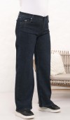 Yüksek Bel Battal Kesim Kahve Tint Jean Pantolon