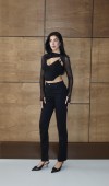 Yüksek Bel Paça Kesik Detaylı Black Jean Pantolon