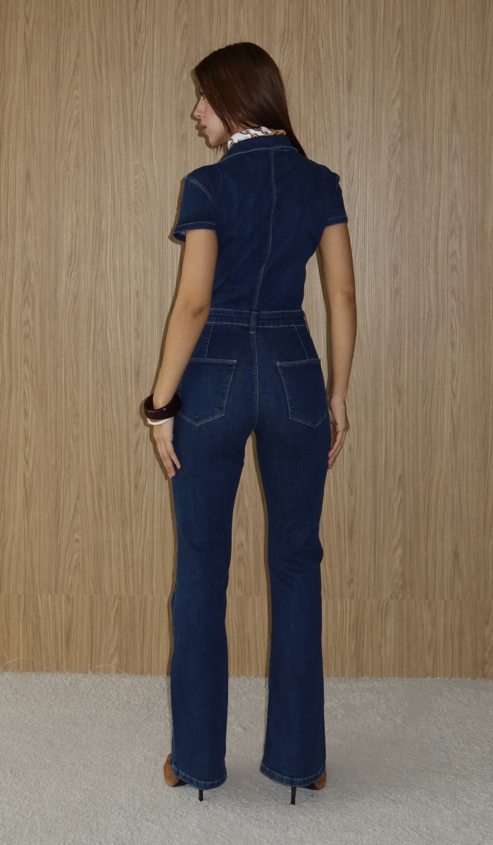 Kadın Rinse Denim Tulum