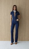 Kadın Rinse Denim Tulum
