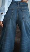 Yüksek Bel Ters Kemer Detaylı Od Brown Jean Pantolon