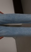 Yüksek Bel Taş Detaylı Lıght Blue Jean Pantolon