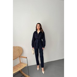 Lacivert Gabardin Takım L