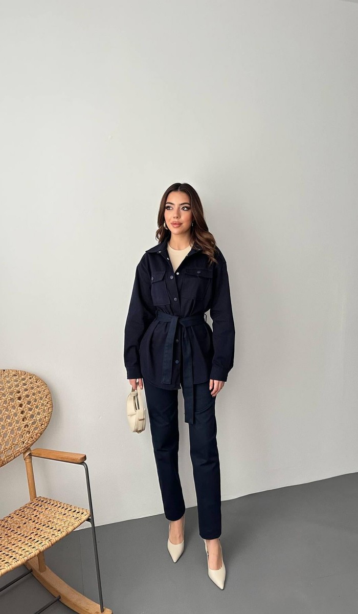 Lacivert Gabardin Takım L