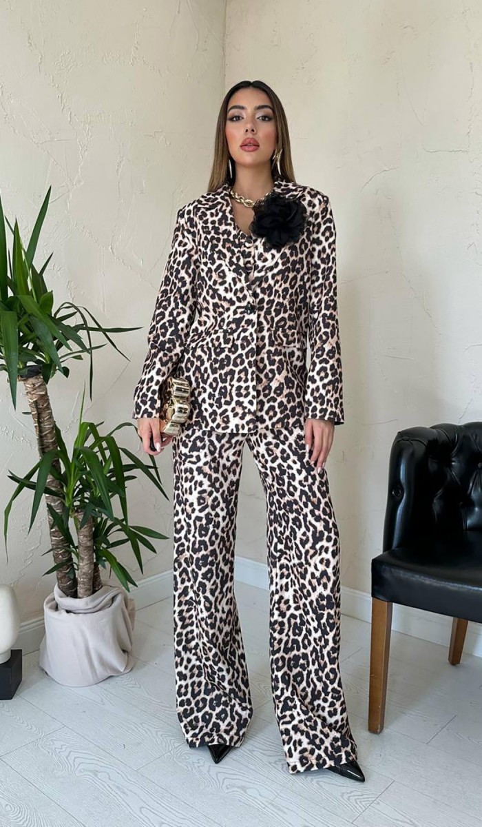 Leopar Leopar Desenli 3Lü Takım L