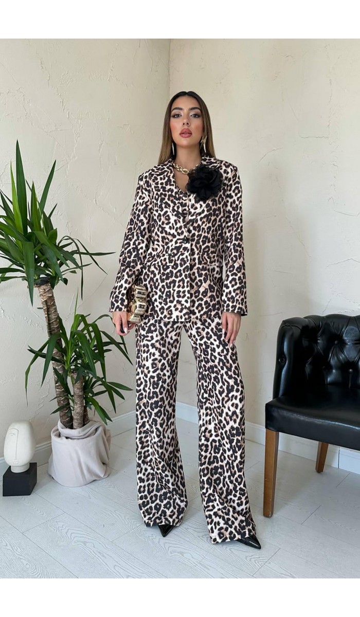 Leopar Leopar Desenli 3Lü Takım L Leopar Leopar Desenli 3Lü Takım L