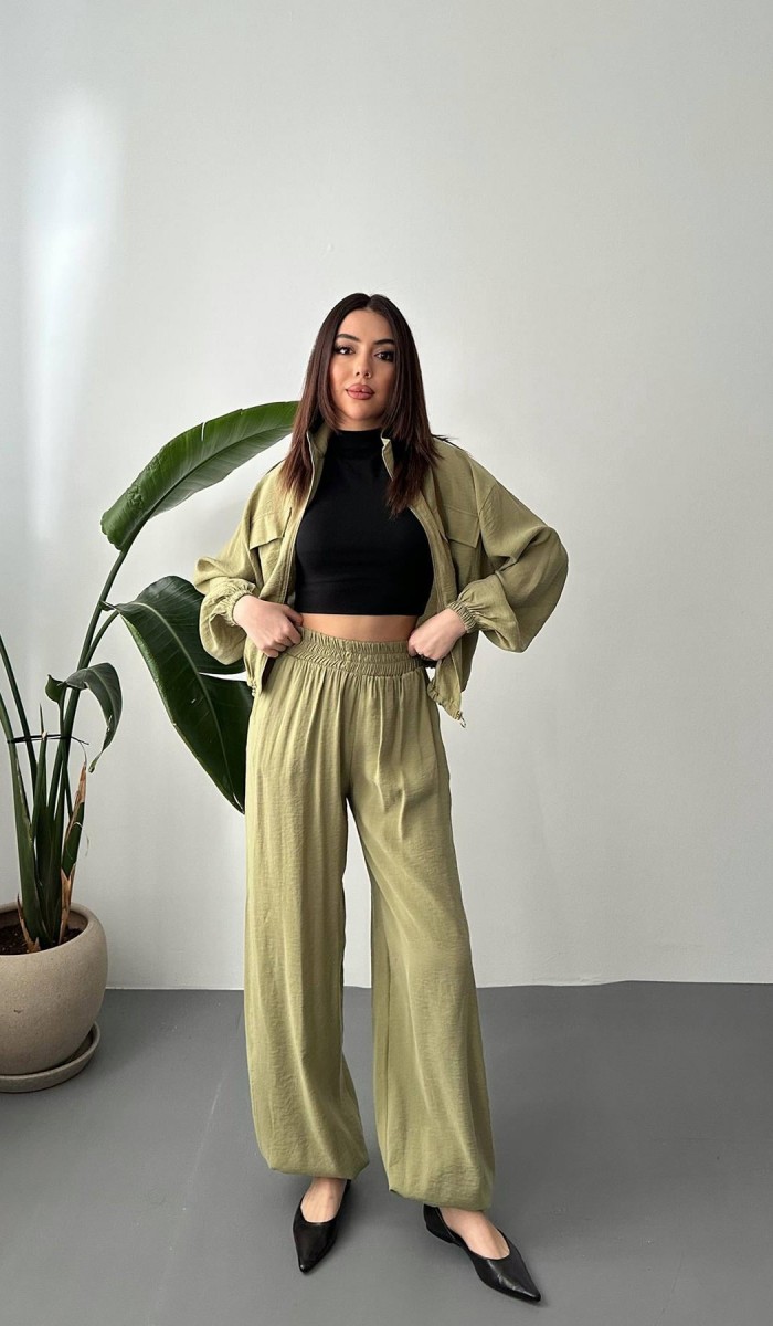 Olive İkili Modal Takım L
