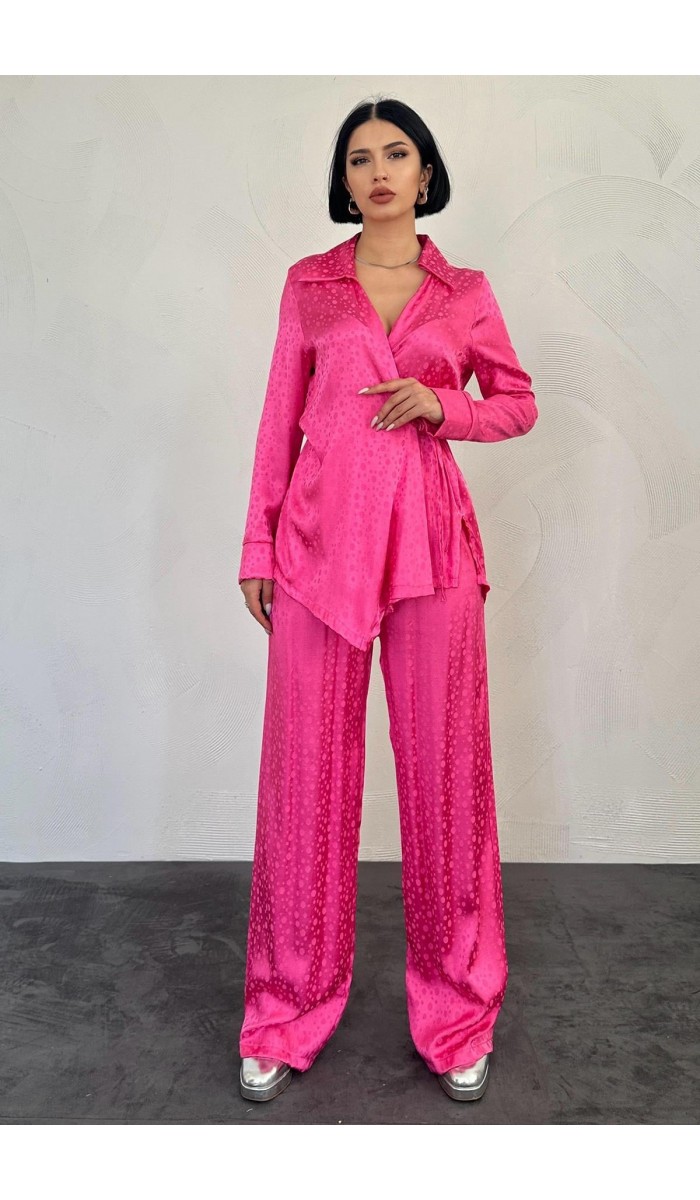 Pembe Jakarlı Biye Takım L
