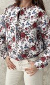 Beyaz Bomber Ceket L