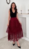 Bordo Dantelli Kat Kat Etek L
