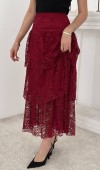 Bordo Dantelli Kat Kat Etek L
