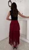 Bordo Dantelli Kat Kat Etek L