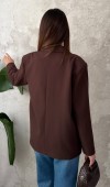 Kahverengi 2 Düğmeli Blazer Ceket STD