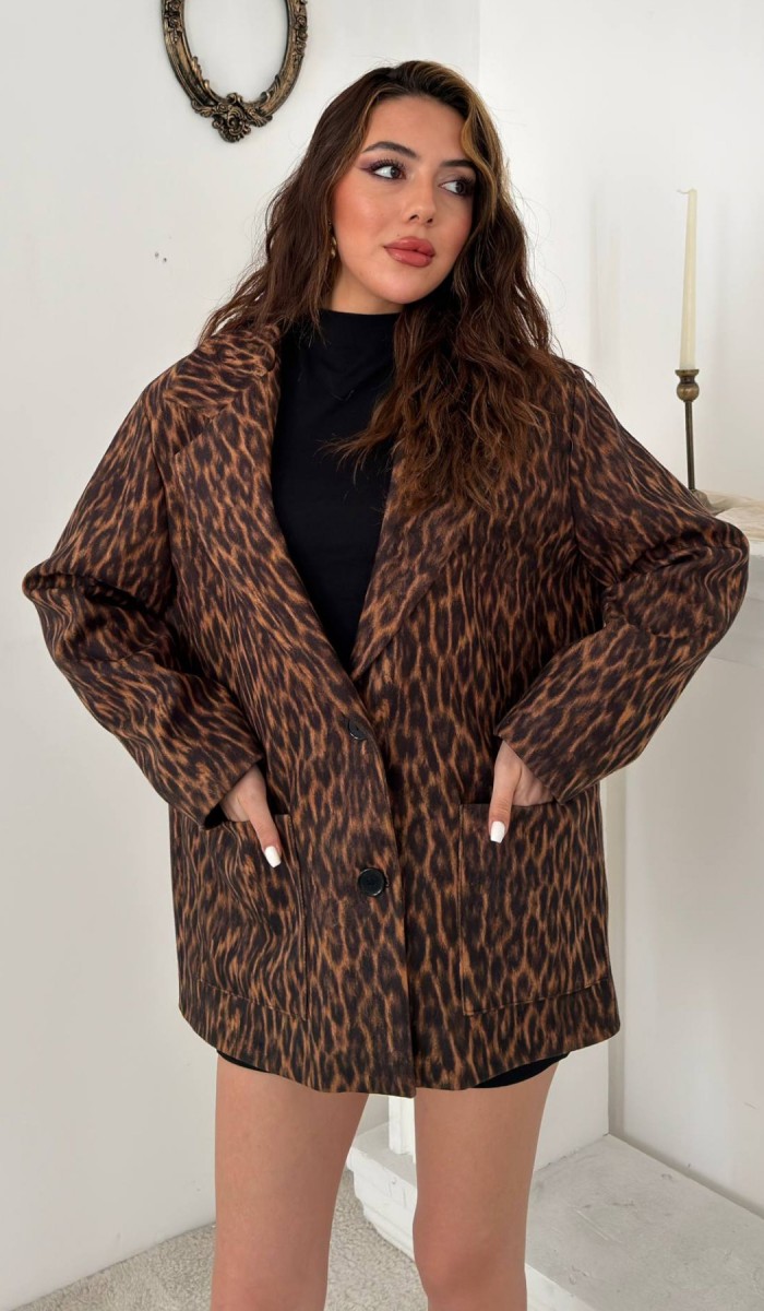 Leopar Leopar Ceket L