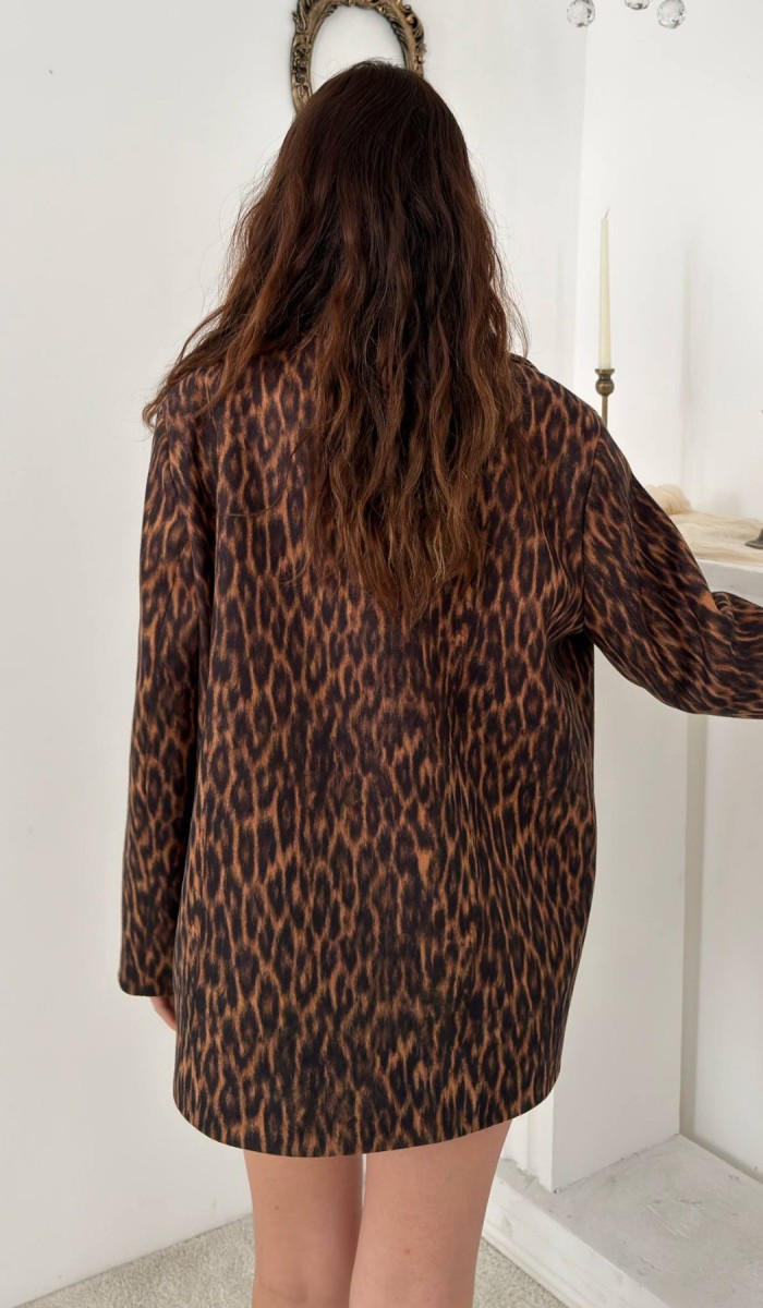 Leopar Leopar Ceket L