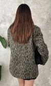 Leopar Leopar Yünlü Ceket L