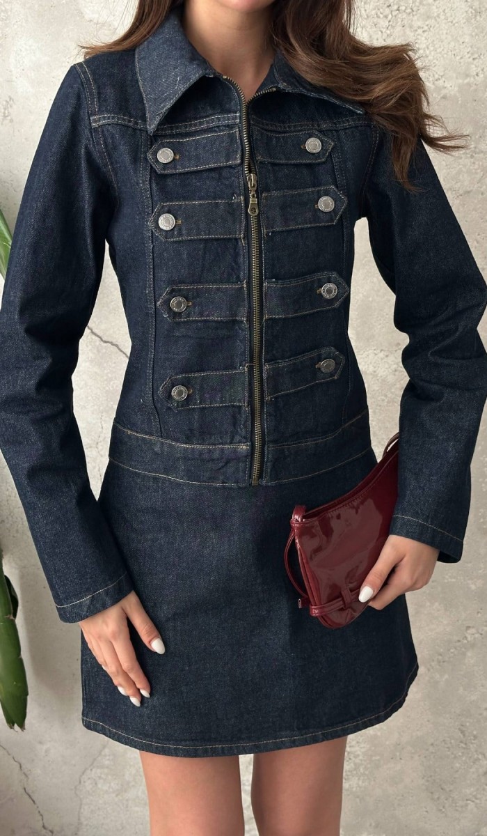 Mavi Denim İkili Takım L