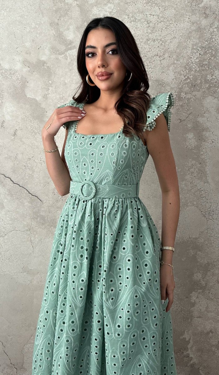 Mint Dantelli Brode Elbise L