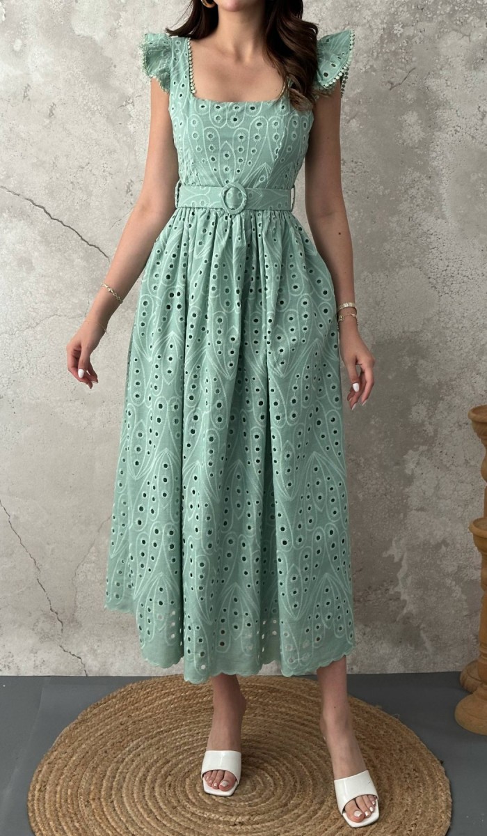 Mint Dantelli Brode Elbise L