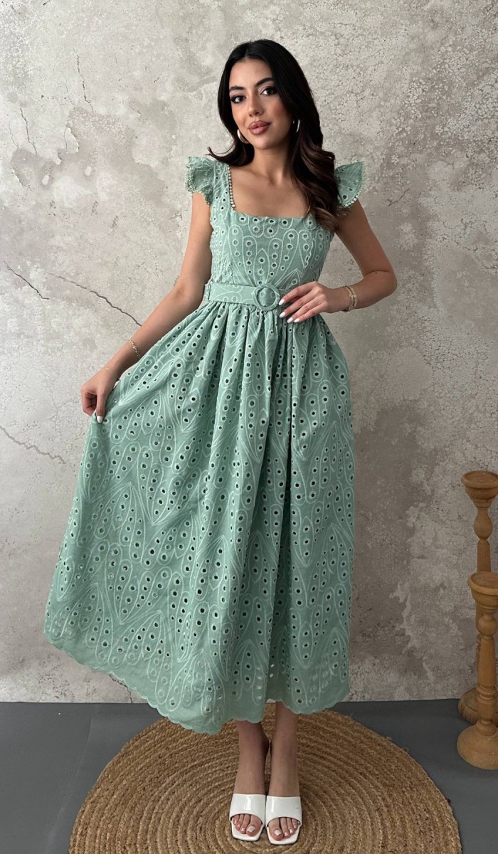 Mint Dantelli Brode Elbise L