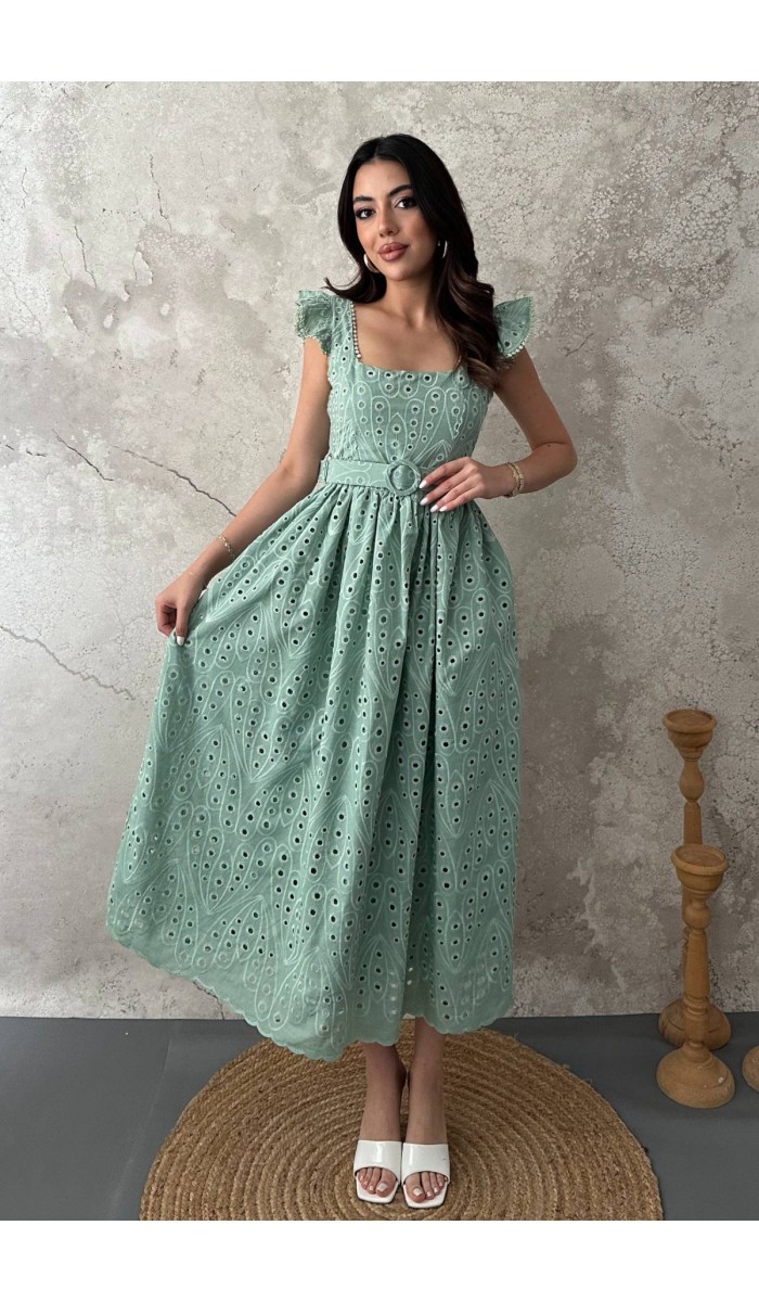 Mint Dantelli Brode Elbise L