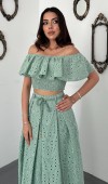 Mint Gipeli Bluz Etek Takım L