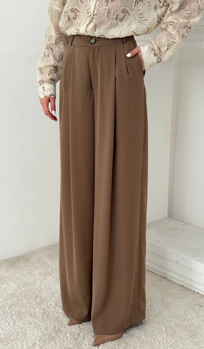 Mocca Pileli Comfort Pantolon L