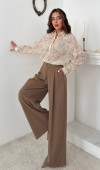 Mocca Pileli Comfort Pantolon L