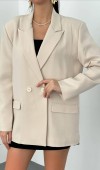 Bej Blazer Ceket L