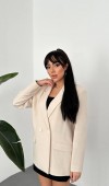 Bej Blazer Ceket L