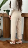 Bej Gabardin Pantolon L