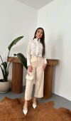Bej Gabardin Pantolon L